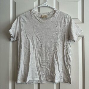 Sezane Conrad White T-Shirt | Size Extra Small